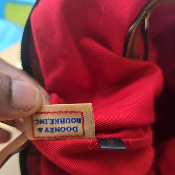 VTG Dooney & Bourke Zebra Print Tote Bag Nylon Leather Trim White Black Brown - Picture 15 of 15